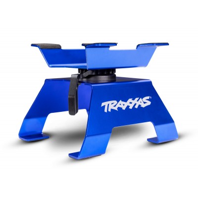 RC CAR STAND BLUE FOR 1/10 TO 1/8 SCALE - TRAXXAS 